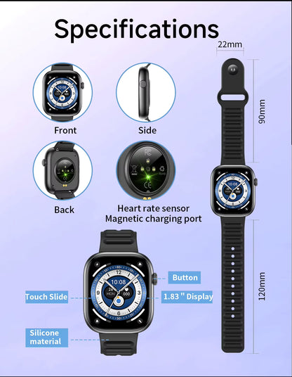 ✨ Smartwatch T7 Rosa Elegance – Salud & Estilo en tu Muñeca ✨